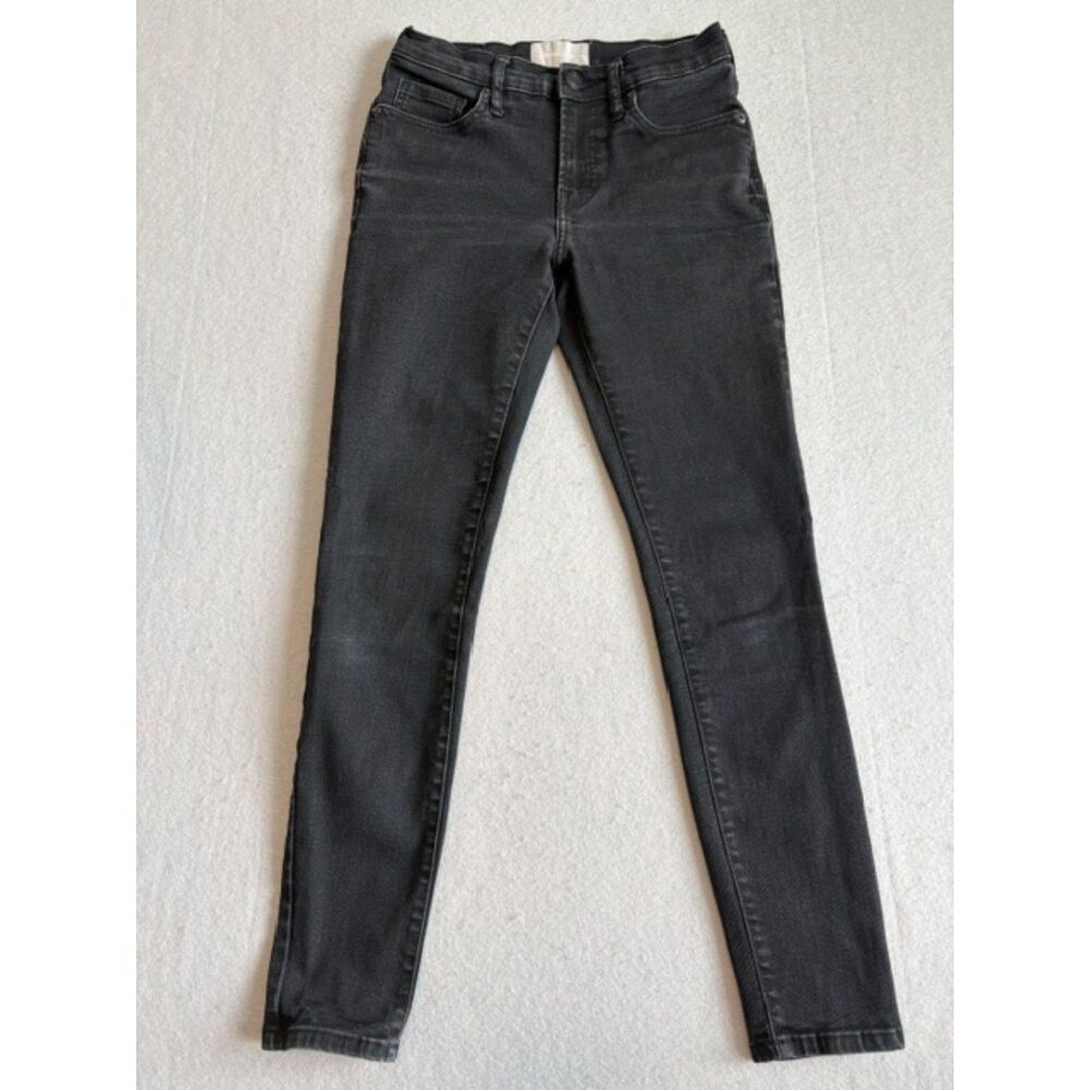Everlane Womens Black Skinny Jeans 27 Regular Stretch Dark